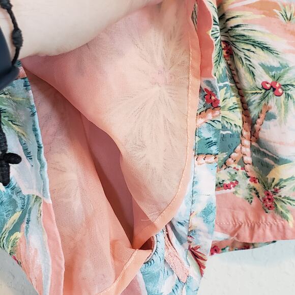 American Eagle Tropical Print Pull On Shorts Women's Small Summer Vacation - Picture 4 of 8